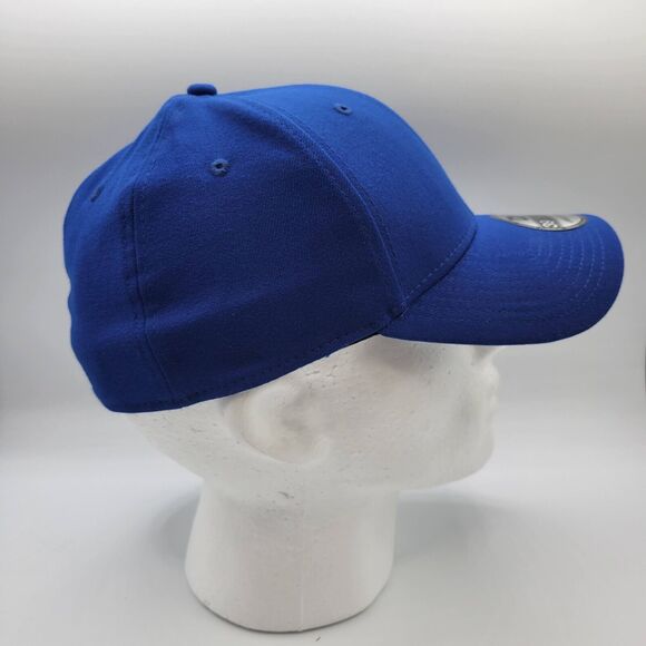 New Era Unisex Adult Large XL 39Thirty Hat Stretch Fit Blue Blank Cap - Picture 5 of 10